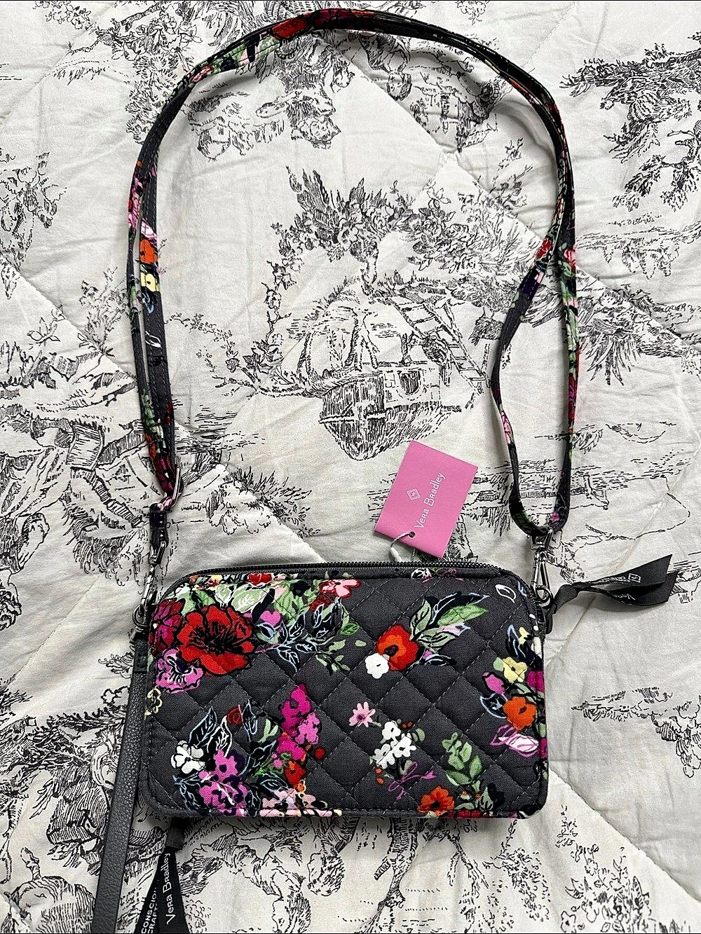 Vera Bradley RFID All in One Crossbody Floral Bag
